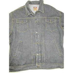 Authentic Street Gear RAMP Skateboard Atom Smasher Denim Blue Jean Jacket XL Men